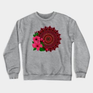 Hibiscus mandala Crewneck Sweatshirt